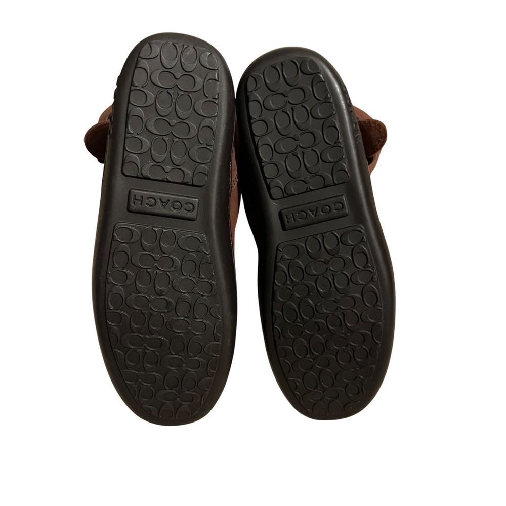 Coach Meyer Brown Mocha Signature Suede Boots Size 6 - Picture 5 of 6